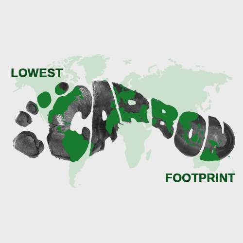 Lowest carbon footprint in the world