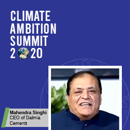 Mr Singhi at UN Climate Ambition Summit 2020